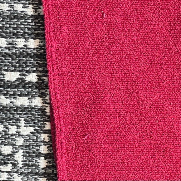 Vintage Cardigan Sweater Susan Bristol L Granny-core Hand Beaded Red Floral Read - Picture 11 of 12